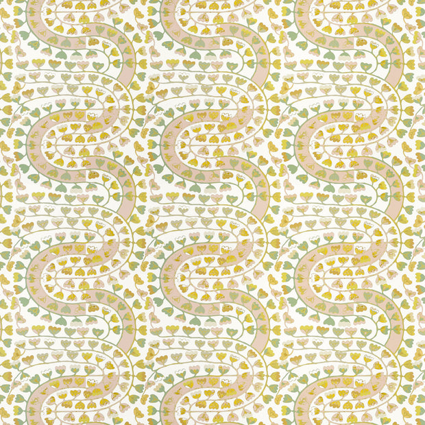 Citrus Wallpaper – Fez Floral | Clay Coated by the Yard