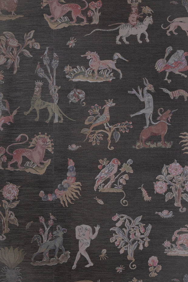 Onyx - Wallpaper - Bestiary Grasscloth Panel Design | Supply Showroom