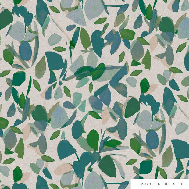 Oatmeal Multi Oatmeal Linen Fabric - Evergreen | Linen Blend | Supply Showroom