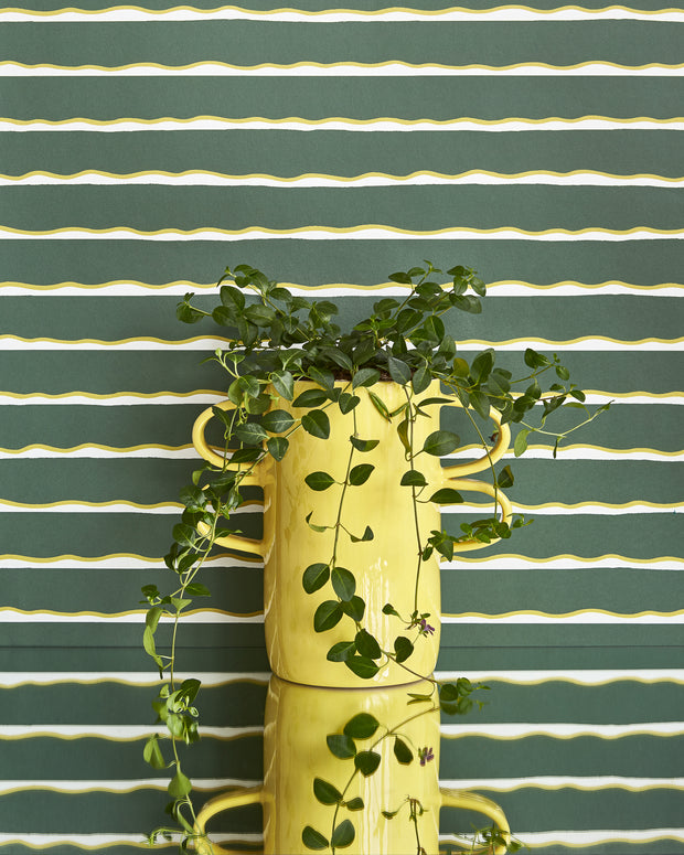 Fern Wallpaper – Leni Stripe Wide | 10m Non-Woven Roll, 70cm Width