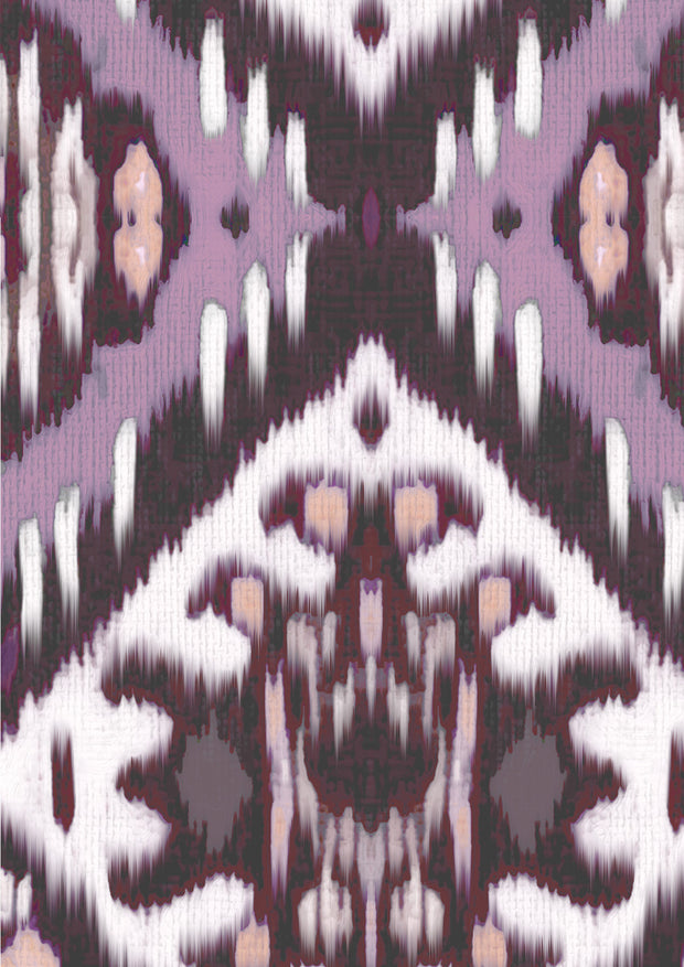 Lilac Fabric - Indigenous Ikat | 100% Linen | Supply Showroom