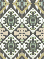 Shop Soft Greens fabric - Indigenous Ikat at Supply Showroom. Made from 100% linen, 144cm wide with a 22.86cm x 60.73cm repeat. Sold by the yard. Lead time: 2-4 weeks.