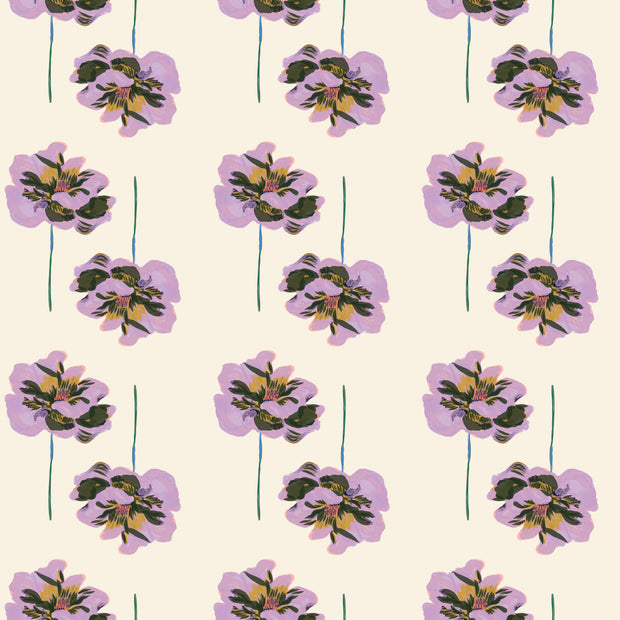 January Cream Wallpaper | 10m Roll, 27.5" Wide, 9" Repeat Pattern