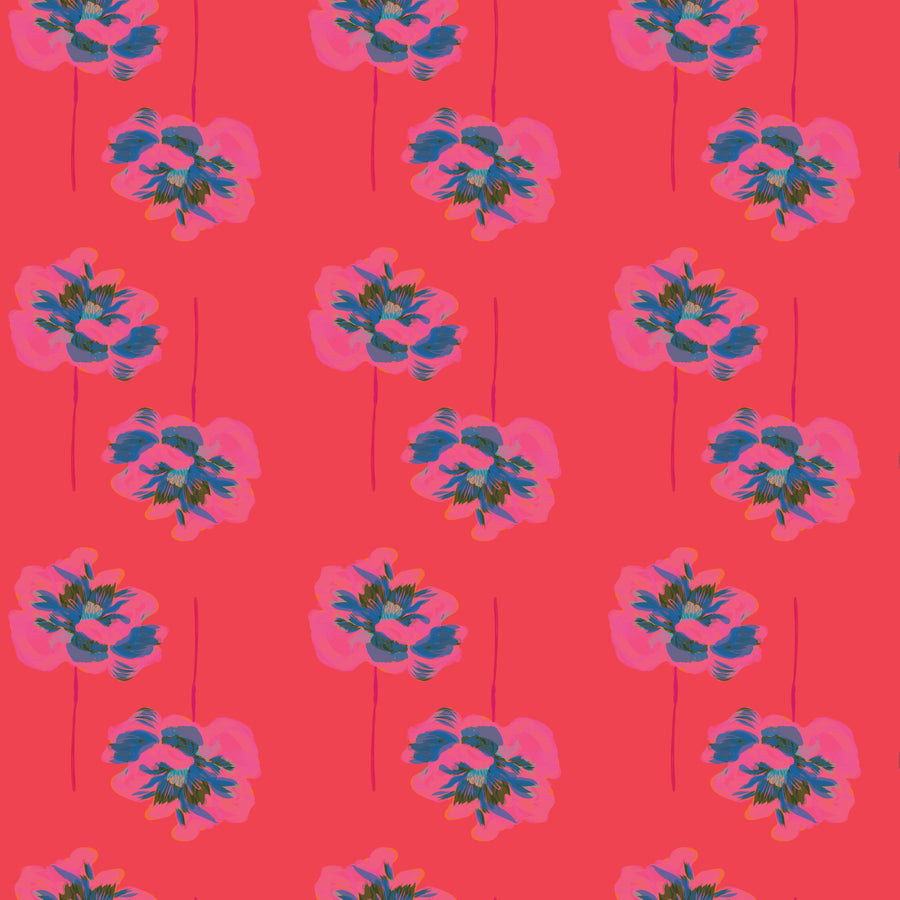 January Red Wallpaper | 10m Roll, 27.5