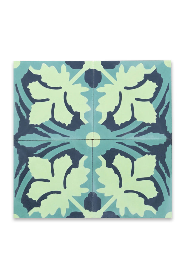 Aqua/Vert Clair/Navy - Tile