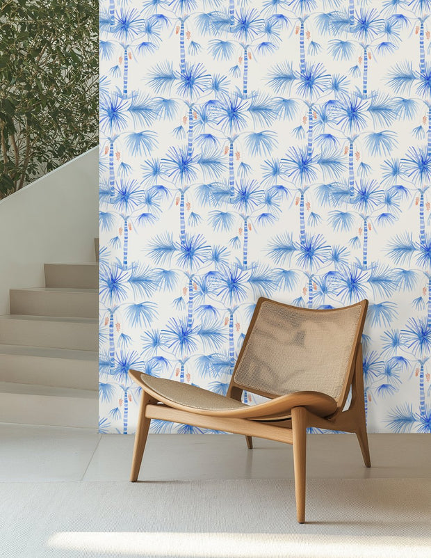Blue - Wallpaper - Palma - Premium Quality | Supply Showroom