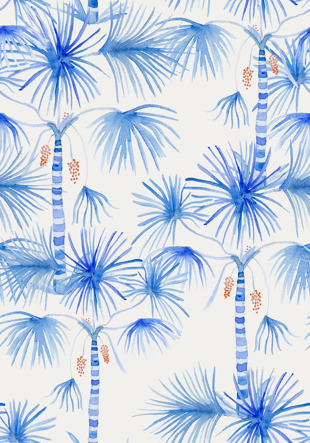 Blue - Wallpaper - Palma - Premium Quality | Supply Showroom