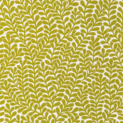 A wallpaper with a green and white floral pattern.
