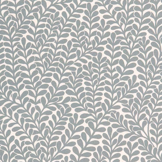 A wallpaper with a floral pattern consisting of overlapping circles in shades of gray on a white background.
