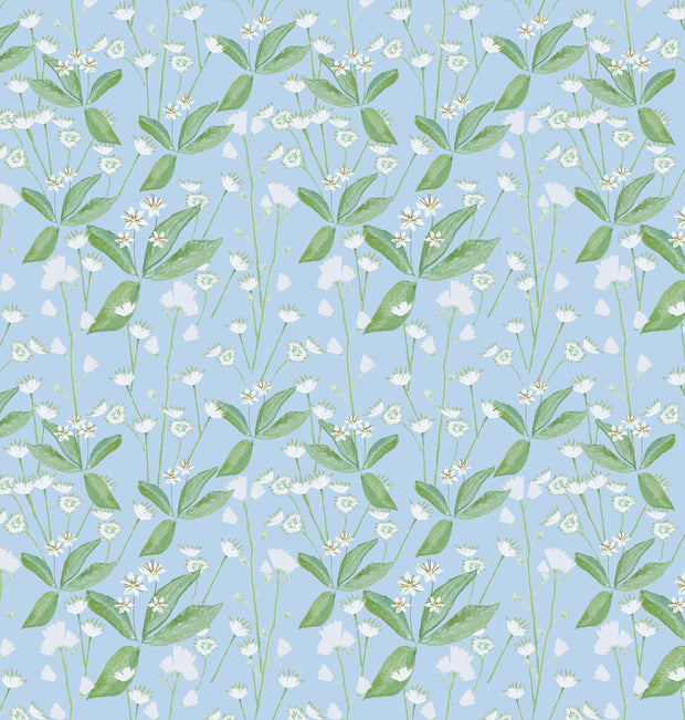 Blue Lillipad Linen Fabric – Sold by Yard | Supply Showroom
