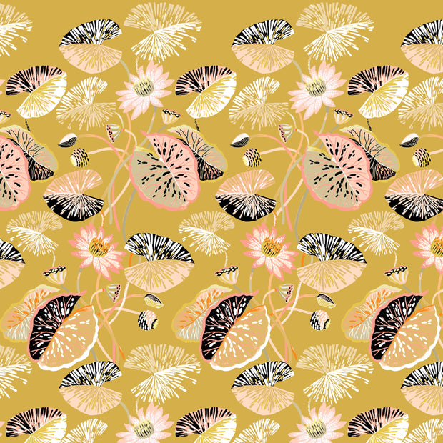 Sarah Gordon Lotus Vine in Ochre & Rattan - WP