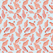 Sarah Gordon Lotus Vine Blue Tint & Terracotta - WP