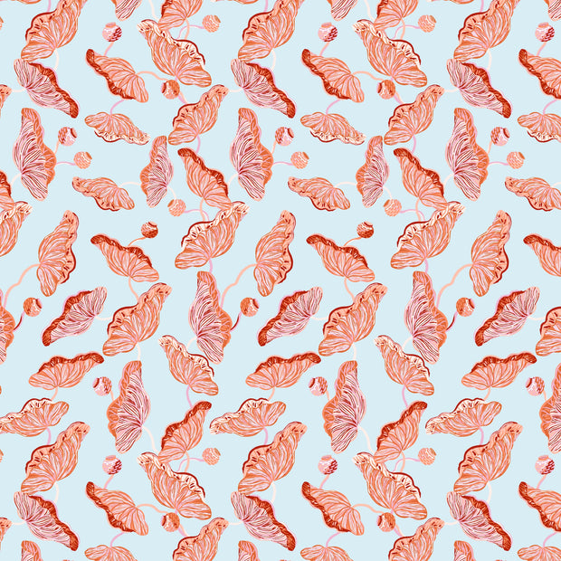 Sarah Gordon Lotus Vine Blue Tint & Terracotta - WP