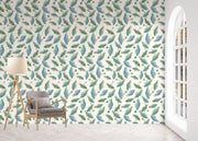 Sarah Gordon Lotus Vine Wallpaper – Cream & Jade