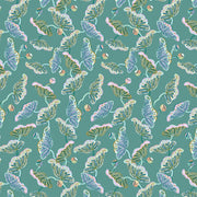 Sarah Gordon Lotus Vine Wallpaper – Jade & Lilac