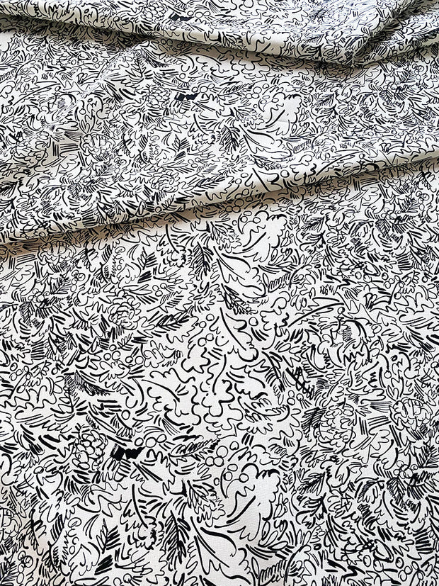 Black - La Friche Fabric - 50% Linen, 40% Cotton | Supply Showroom