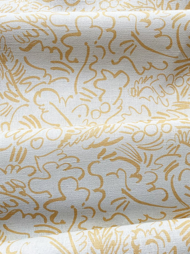Yellow - La Friche Fabric - 50% Linen, 40% Cotton | Supply Showroom