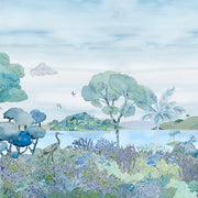Blue - Laguna Wallpaper | Panoramic Wall Mural