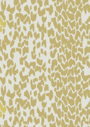 Aqua Chartreuse Leopard Linen Fabric - 144cm Width, 24.48cm x 30.03cm Repeat | SupplyShowroom