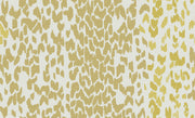 Aqua Chartreuse Leopard Linen Fabric - 144cm Width, 24.48cm x 30.03cm Repeat | SupplyShowroom