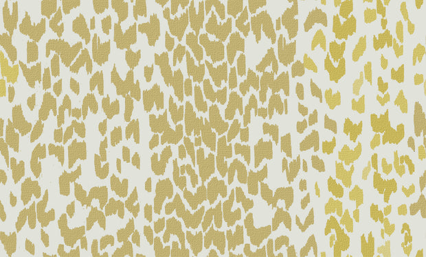 Aqua Chartreuse Leopard Linen Fabric - 144cm Width, 24.48cm x 30.03cm Repeat | SupplyShowroom