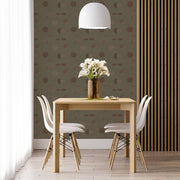 Winter Moon - Lunar Phase Wallpaper - Non-Woven Fiber, Straight Match | Supply Showroom