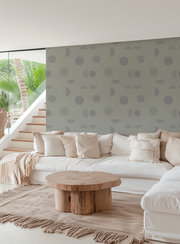 Summer Moon - Lunar Phase Wallpaper - Non-Woven Fiber, Straight Match | Supply Showroom