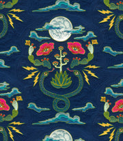 Nocturnal - Moon Snake - 100% Linen Fabric - Premium Quality | Supply Showroom