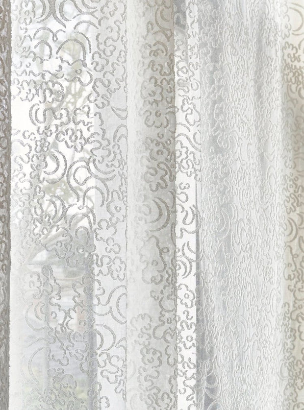 Ivory Fabric - Margie Sheer | Sheer Cotton Madras | Supply Showroom