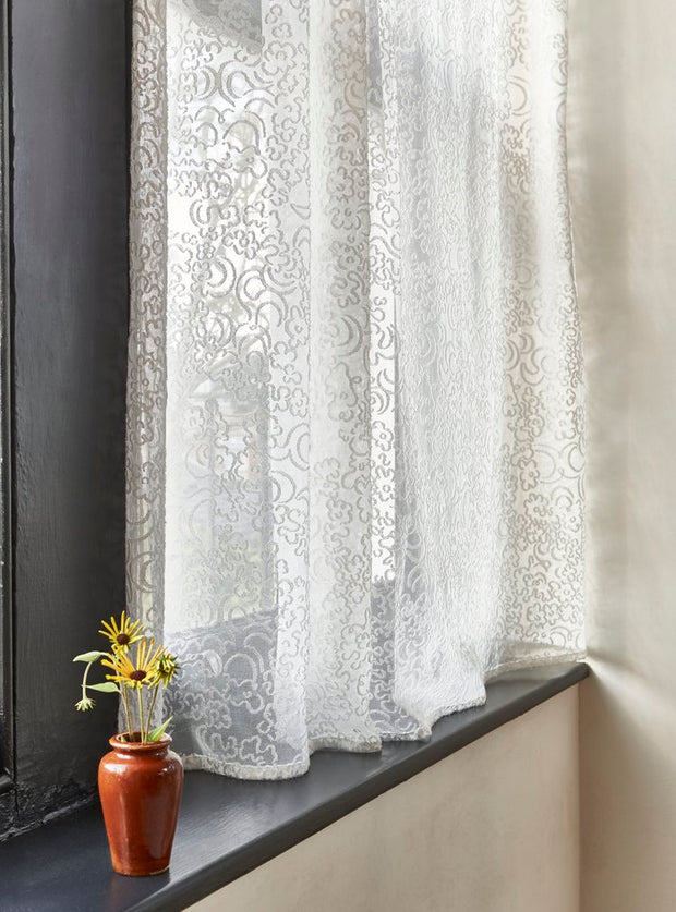 Ivory Fabric - Margie Sheer | Sheer Cotton Madras | Supply Showroom