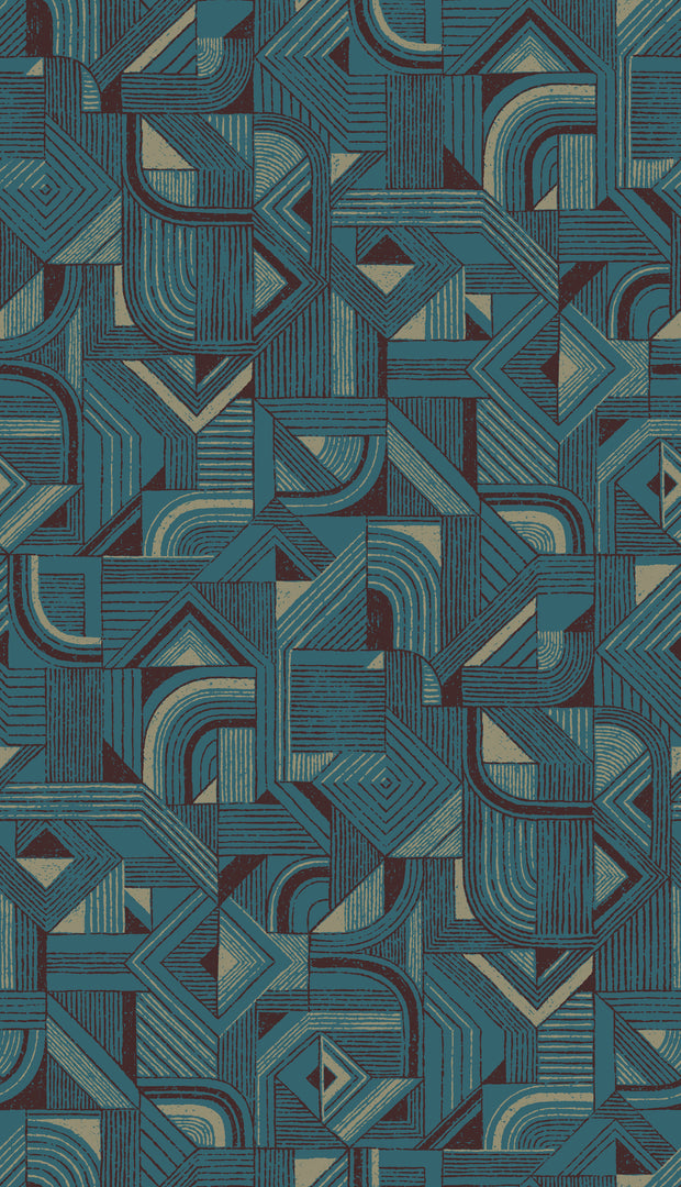 Marine Wallpaper – Offcut | 34" Fineweave Texture, By Yard
