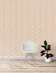Marola Wallpaper – Ochre & Pink | Elegant Floral Wall Design