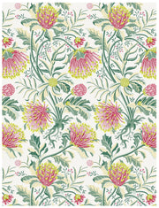 Matchstick Banksia Wallpaper – Pink | Elegant Botanical Wall Design