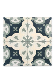 Sage/Blue Asia/Navy/Blanc - Tile