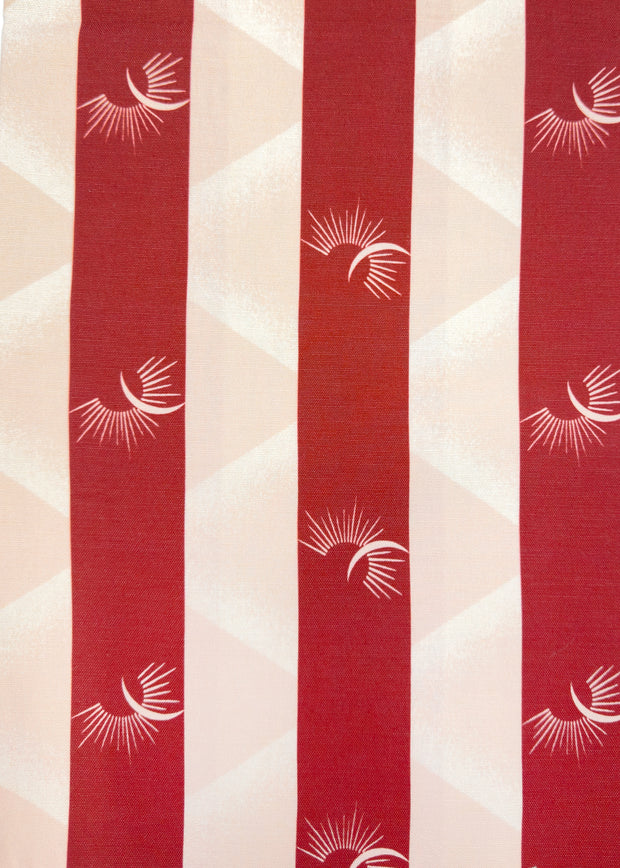 Red - Moonbeam Fabric - Cotton Linen with Straight Match | Supply Showroom