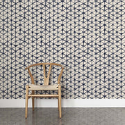 Morph Wallpaper – Indigo | Straight Match by Yard