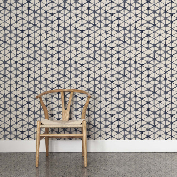 Morph Wallpaper – Indigo | Straight Match by Yard