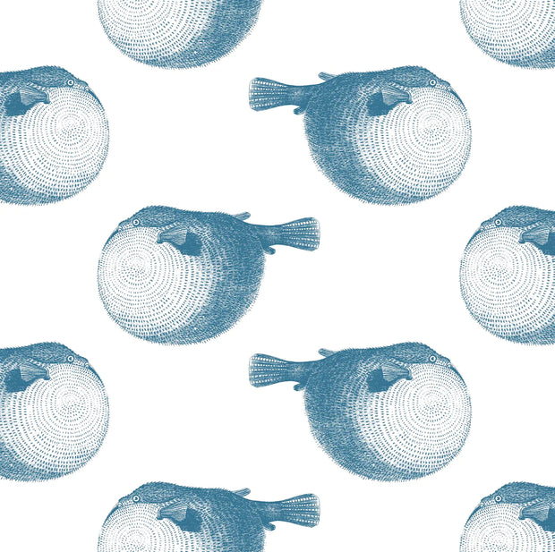 Blueprint Wallpaper by Mr. Blow – 51" Wide, Straight Match Design