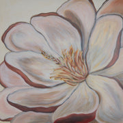 Muted Steel Magnolia Wallpaper – Oversized Floral Yard Wallpaper
