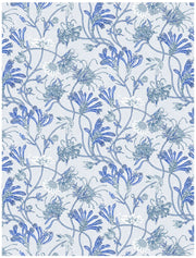 Meadow Wallpaper – Blue | Serene Floral Wall Covering by the Yard