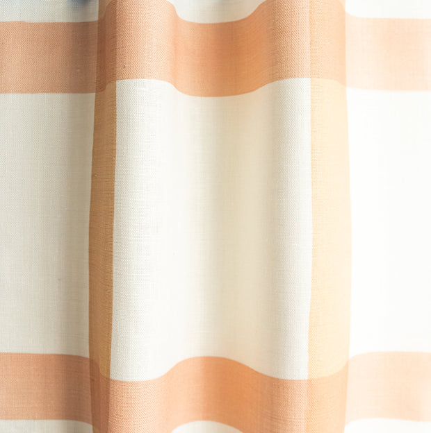 Clay & Salt Pink on White Fabric | 100% Belgian Linen