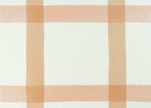 Clay & Salt Pink on White Fabric | 100% Belgian Linen