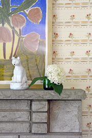 Silent Swan - Oleander Wallpaper - Grasscloth, Straight Match | Supply Showroom
