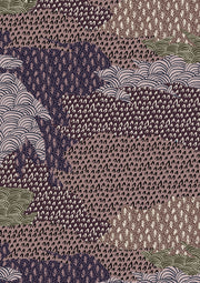 Ordnance Survey in Autumn Berry – 100% Linen Fabric | Supply Showroom