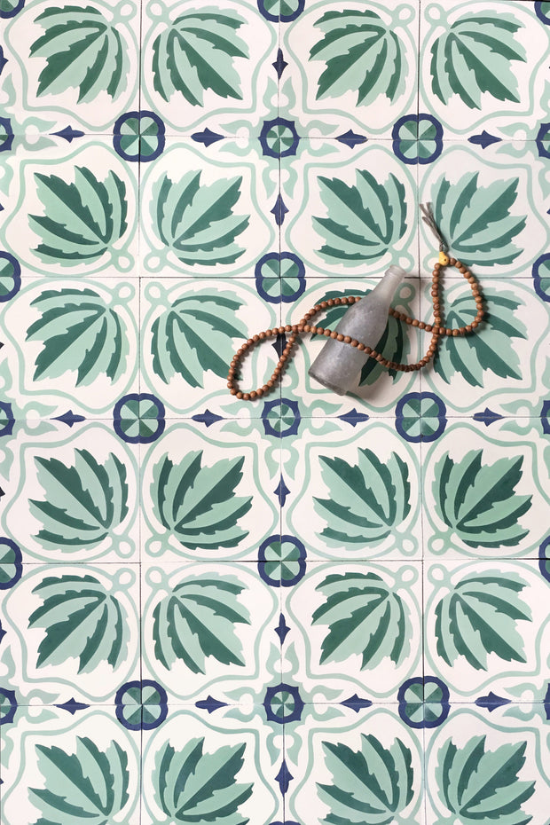 Vert Clair/Vert Fonce/Blanc/Navy - Tile