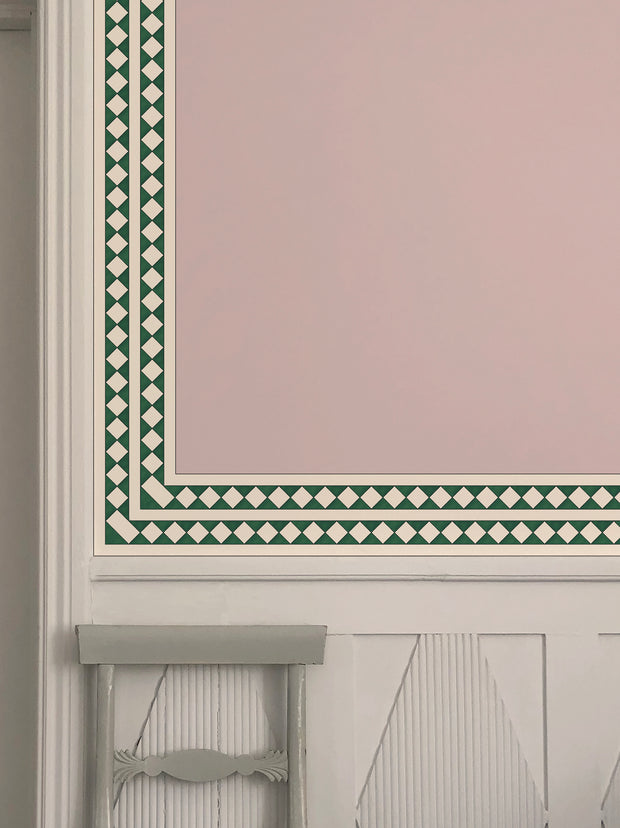 Green - WP Harlequin Wallpaper Border, Non Woven, 10m Roll
