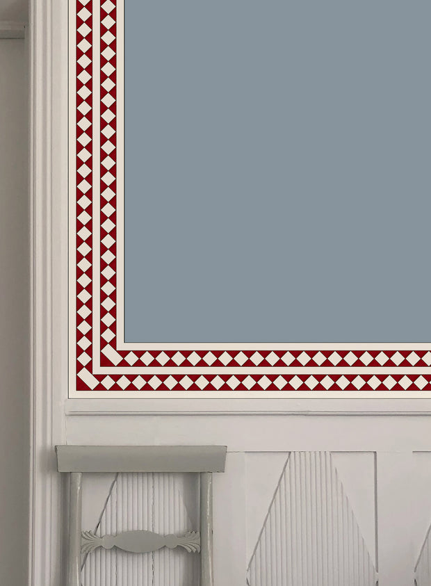 Red - WP Harlequin Wallpaper Border, Non Woven, 10m Roll