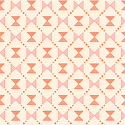 A wallpaper pattern featuring a grid of pink and orange geometric shapes.