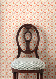 Pink & Coral Bow Tie Quilt Wallpaper – 10m Nonwoven Roll