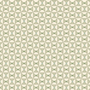 A wallpaper with a geometric pattern of broken dishes in beige and green colors.